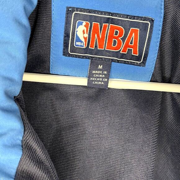 Vintage Oklahoma City Thunder NBA Fleece-Lined Mens Zip Up Jacket Medium PAINT - Picture 13 of 16